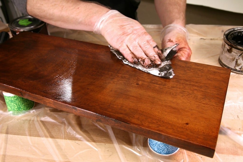staining washing old bedroom furniture