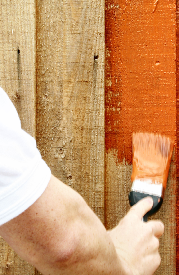 how to paint a fence