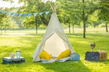 DIY backyard tents for kids