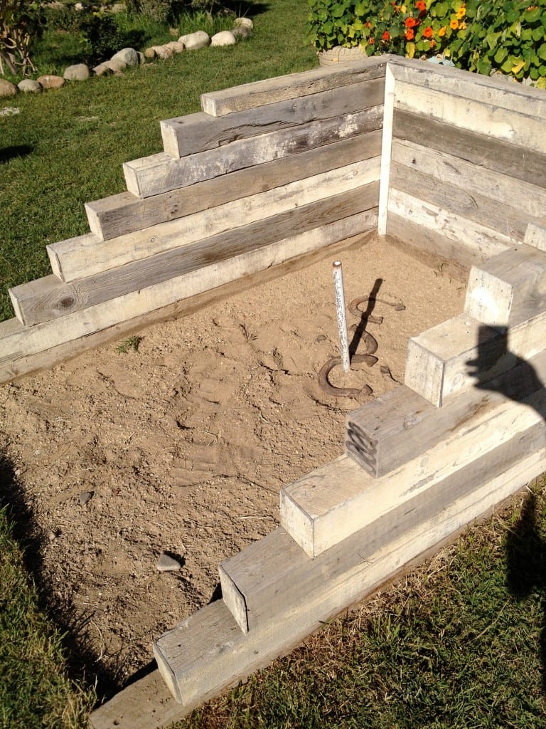 DIY Horseshoe Pit