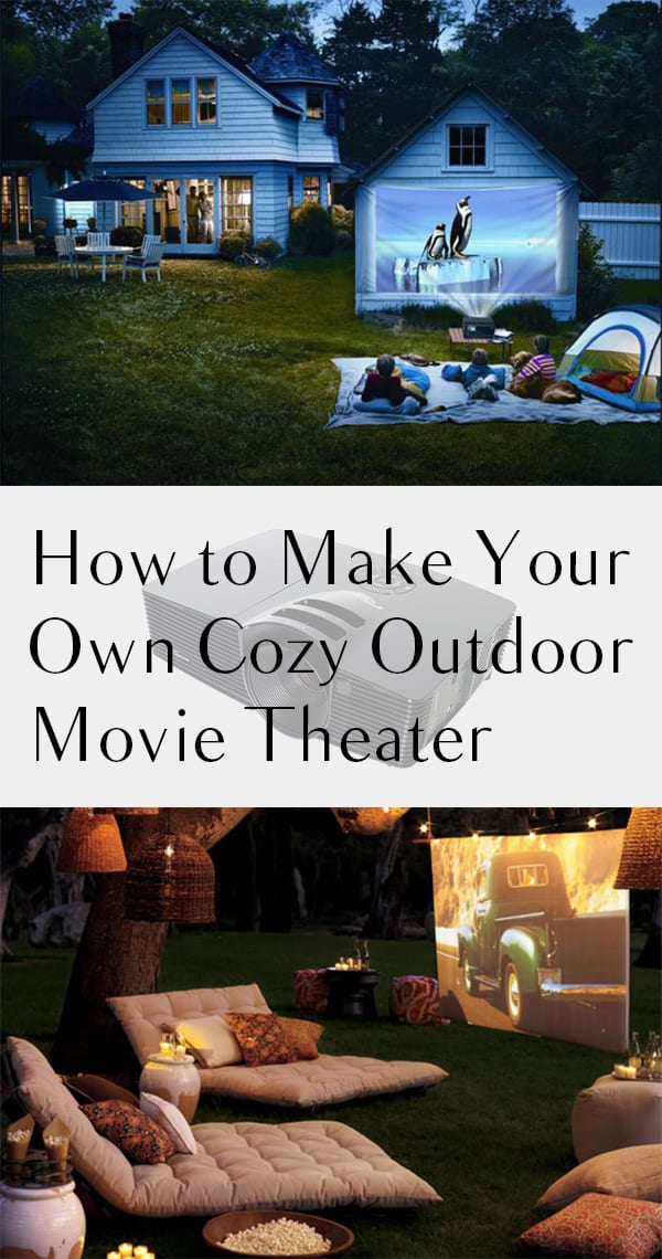 How to Make Your Own Cozy Outdoor Movie Theater