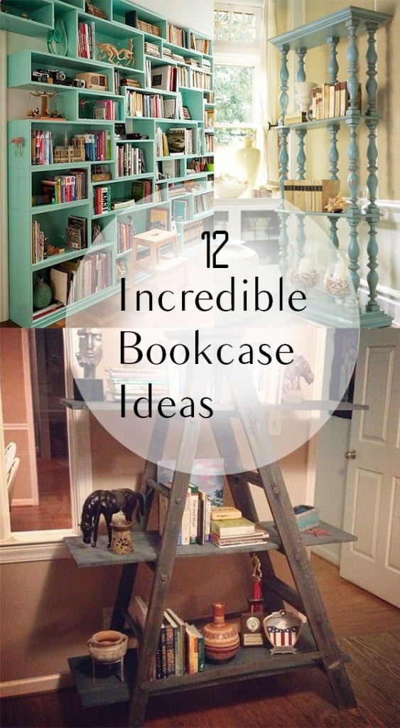 Bookcase ideas, DIY bookcase, decorating with books, unique bookcase, popular posts, DIY home decor, home improvement. 