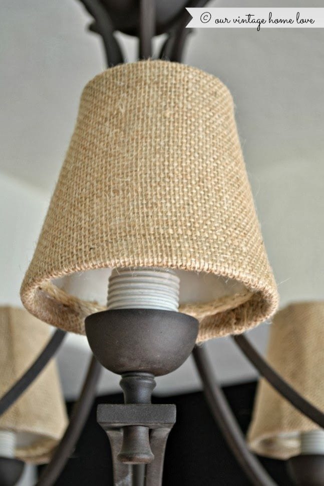 old lamp shades upcycled