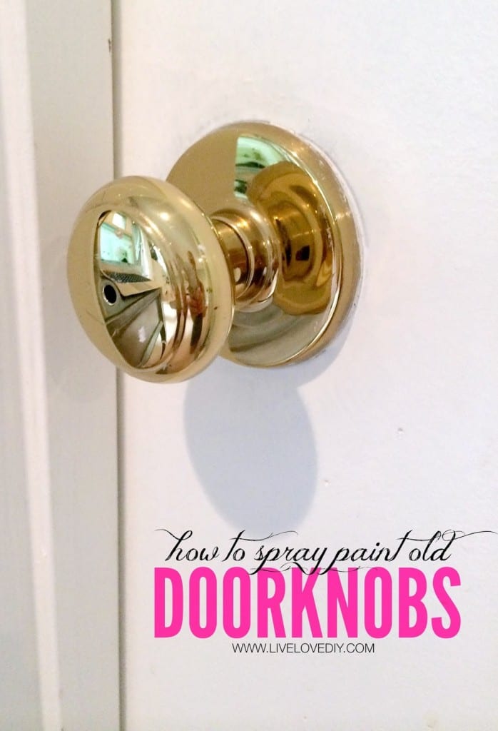 HOW TO SPRAY PAINT DOORKNOBS WITH OIL RUBBED BRONZE