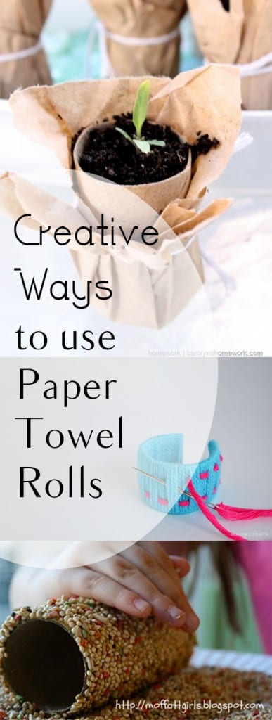 Creative Ways to use Paper Towel Rolls
