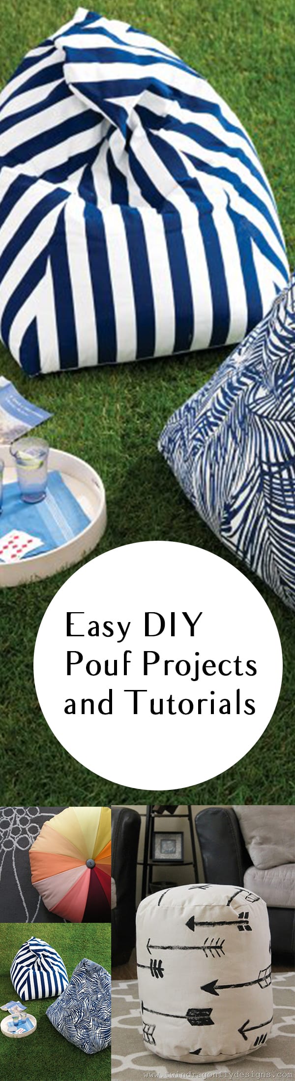 DIY pouf projects, pouf tutorials, DIY tutorials, DIY crafting, easy crafts, popular post, DIY decor, DIY outdoor accessories