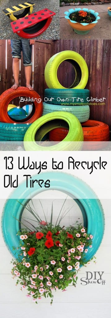 Recycle old tires, recycling projects, things to do with old tires, popular pin, easy DIY projects, tire repurpose projects, DIY garden projects, outdoor furniture projects.