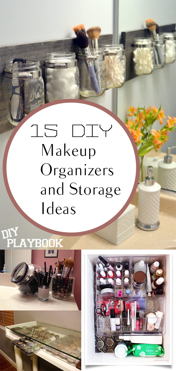 DIY makeup, makeup organization, organizing small bathrooms, bathroom organization, bathroom organization hacks, DIY makeup storage, how to store makeup