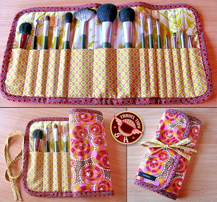 diy makeup brush holder travel