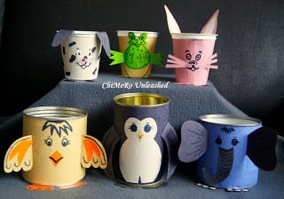Recycled Tin Can Crafts