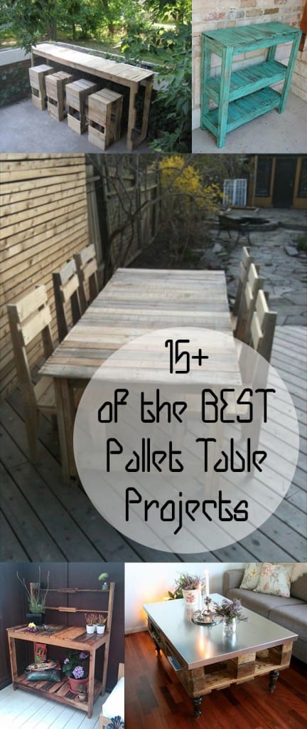 Pallet tables, DIY pallet tables, pallet projects, DIY pallet projects, popular pin, DIY outdoor projects, outdoor project ideas, pallet table tutorial, outdoor furniture, DIY outdoor furniture. 