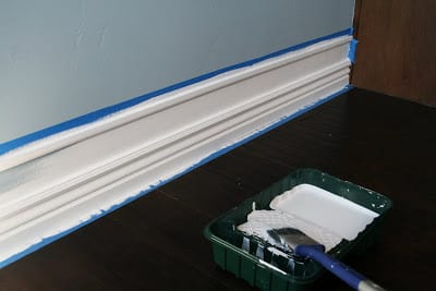 painting baseboards