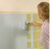 painting old bathroom tile-Easy DIY remodel projects