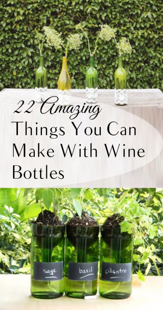 Wine Bottles. DIY, DIY home projects, home décor, home, dream home, DIY. projects, home improvement, inexpensive home improvement, cheap home DIY, repurpose projects.