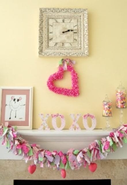 How To Decorate Your Mantel For Valentine's Day