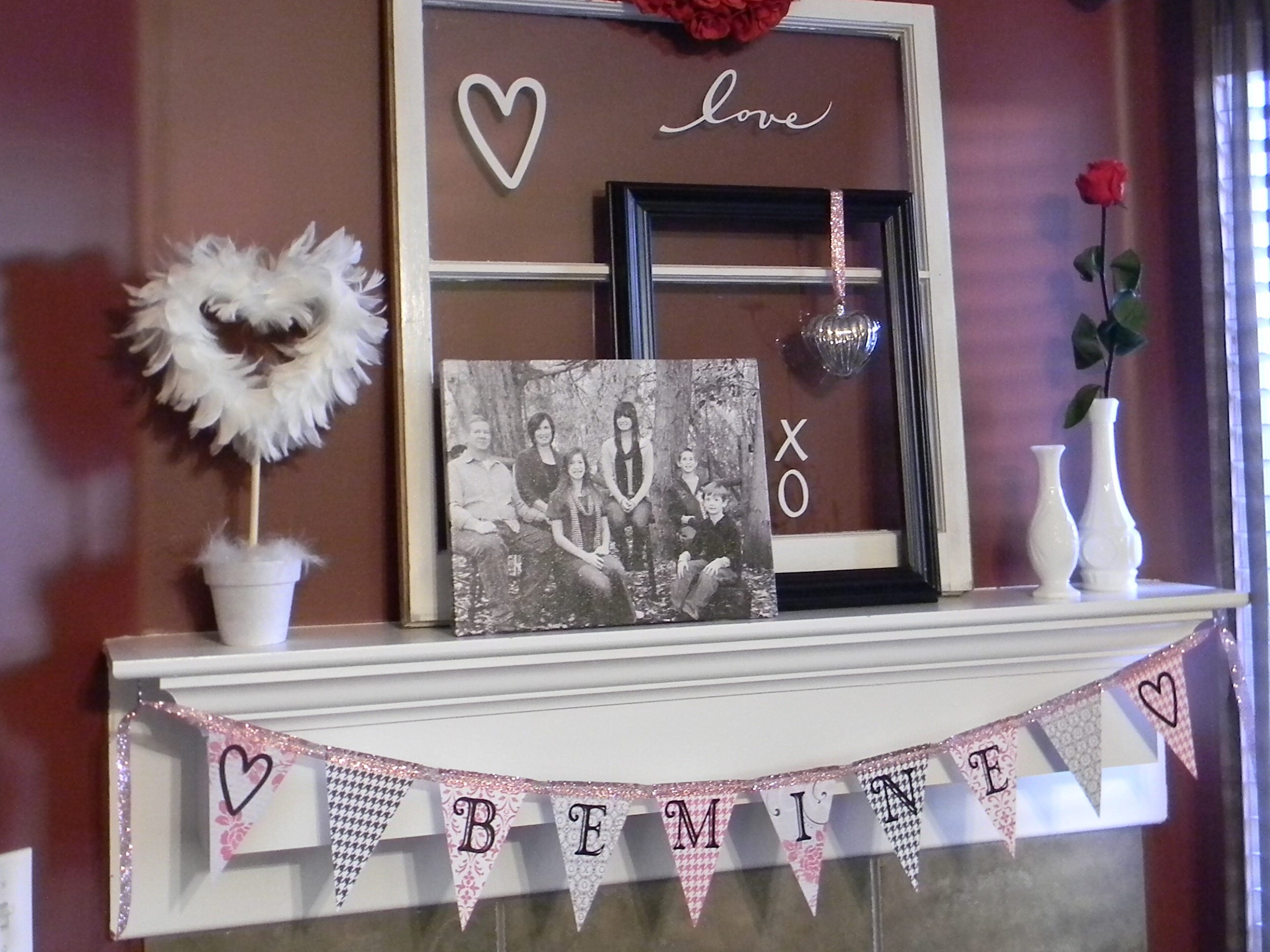 How To Decorate Your Mantel For Valentine's Day