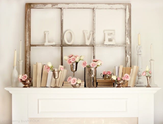 How To Decorate Your Mantel For Valentine's Day