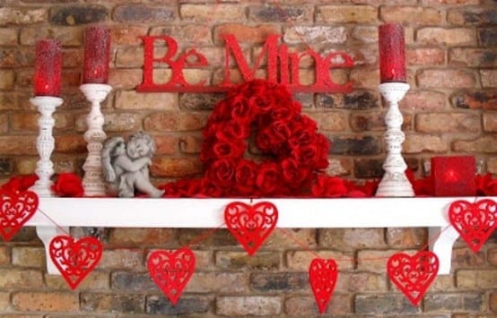 How To Decorate Your Mantel For Valentine's Day