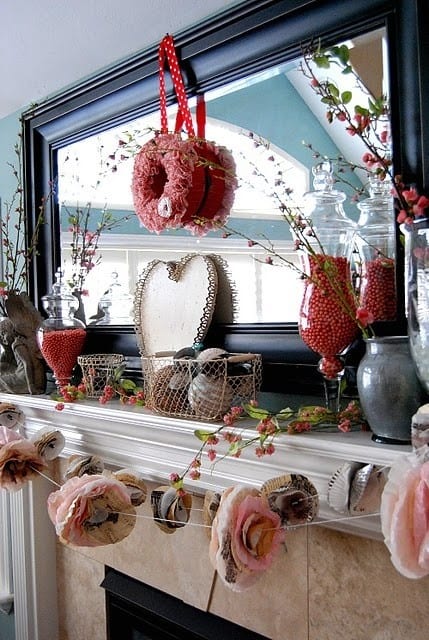 How To Decorate Your Mantel For Valentine's Day