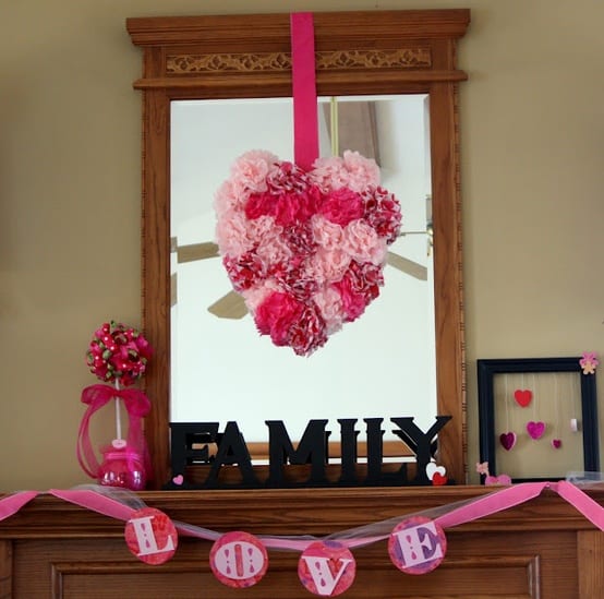 How To Decorate Your Mantel For Valentine's Day