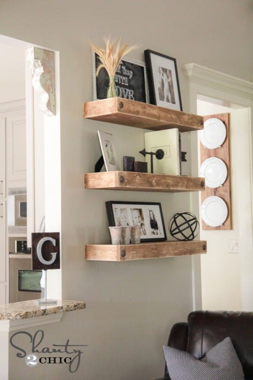 10 DIY Floating Shelf Projects9