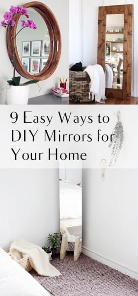 DIY Mirrors, DIY Mirror Projects, DIY Mirror Framing, Mirror Frame Projects, Easy DIY Projects, Mirror Projects for Your Home, Home Projects. 