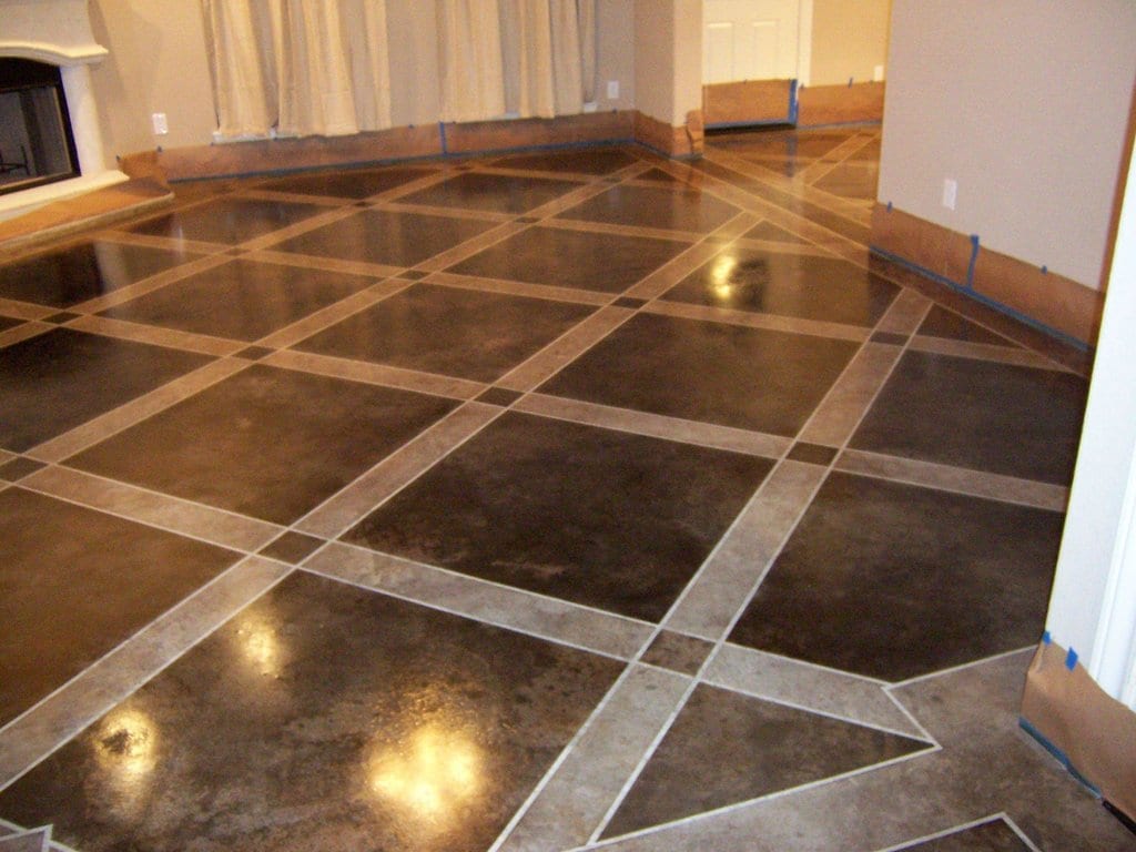 How To Stain Concrete Floors Step By Step Howtobuildit Org