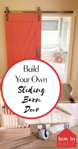 Build Your Own Sliding Barn Door| Barn Door, Sliding Barn Door, DIY Sliding Barn Door, How to Make Your Own Sliding Barn Door, DIY Home, DIY Home Decor Projects, Home Improvement Projects and Hacks, Popular Pin