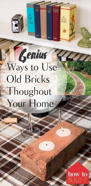 Genius Ways to Use Old Bricks Throughout Your Home| How to Decorate With Old Bricks, Decorating With Old Bricks, DIY Home, Repurpose Projects, Easy Recycling Projects, How to Repurpose Old Bricks, Popular Pin