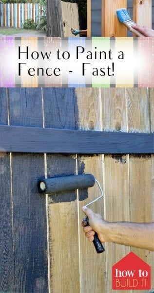 How to Paint a Fence–Fast! | How to Paint Your Fence, Painting Tips and Tricks, Backyard Projects, DIY Backyard Projects, Outdoor Living, Outdoor DIY, Outdoor DIY Projects, Popular Pin 