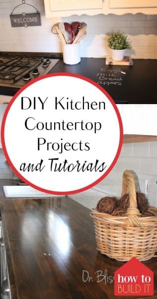 DIY Kitchen Countertop Projects and Tutorials| Kitchen Countertop Projects, DIY Kitchen Countertops, Kitchen Updates, How to Improve Your Kitchen, Kitchen Countertop Tutorials, Make Your Own Kitchen Countertop, Popular Pin