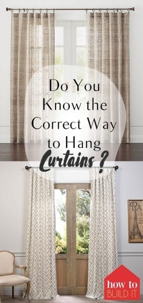 Do You Know the Correct Way to Hang Curtains? Hang Curtains, Cool Ways to Hang Curtains, Hanging Curtains, DIY Curtains, DIY Home, DIY Home Decor, How to Hang Curtains, Hanging Curtains the Right Way, Popular Pin