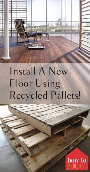 Install A New Floor Using Recycled Pallets! Install Pallet Floors, Installing Pallet Flooring, Recycled Pallet Projects, Things to Do With Old Pallets, Recycled Pallet Projects, Popular Pin 