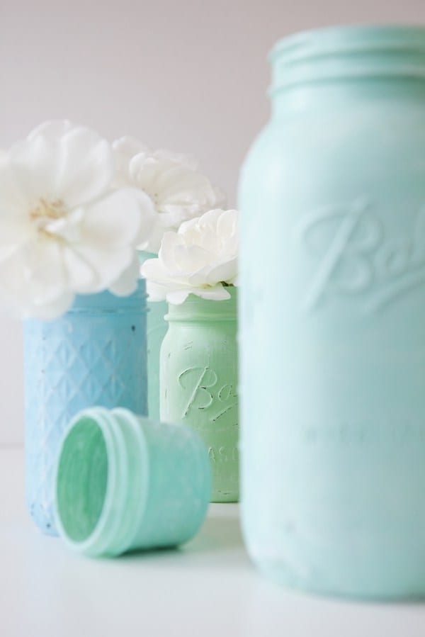 How to Distress Painted Mason Jars How To Build It