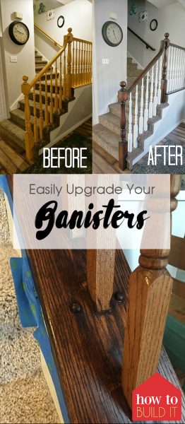 Upgrade Banister, DIY Upgrade Banister, Upgrade Banister DIY, DIY Home Decor, Home Decor Ideas, Home Improvement, Home Improvement Ideas 