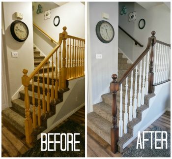 Upgrade Banister, DIY Upgrade Banister, Upgrade Banister DIY, DIY Home Decor, Home Decor Ideas, Home Improvement, Home Improvement Ideas 