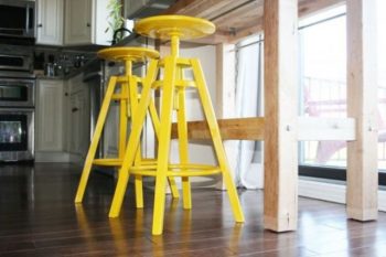 How to “Glam” Up Your Dalfred IKEA Barstools| IKEA Barstools, IKEA Dalfred Hack, IKEA Hack, IKEA Kitchen, IKEA DAlfred Stools, IKEA Barstool Hacks, Painted Furniture, Painted Furniture Ideas, IKEA Furniture Makeover, IKEA Furniture, IKEA Furniture Hacks #IKEABarstools #IKEADalfredHack #IKEAHAck #IKEADalfredBarstools