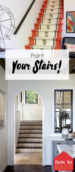 Paint Stairs, Paint Stairs Ideas, Paint Stairs DIY, Paint Stairs White, Paint Stairs Black, Home Improvement, Home Improvement Tips, Home Improvement Tricks