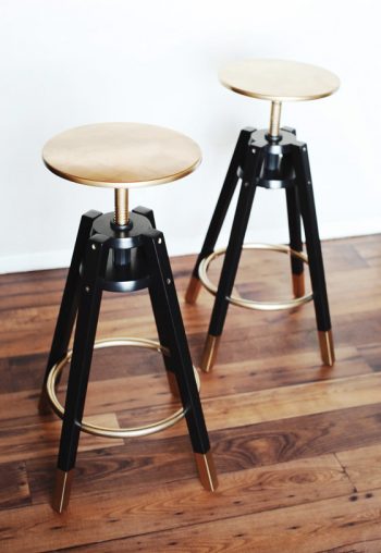 How to “Glam” Up Your Dalfred IKEA Barstools| IKEA Barstools, IKEA Dalfred Hack, IKEA Hack, IKEA Kitchen, IKEA DAlfred Stools, IKEA Barstool Hacks, Painted Furniture, Painted Furniture Ideas, IKEA Furniture Makeover, IKEA Furniture, IKEA Furniture Hacks #IKEABarstools #IKEADalfredHack #IKEAHAck #IKEADalfredBarstools