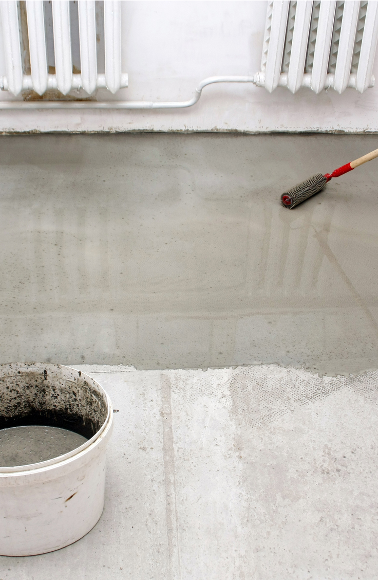 Before you start to paint your garage floor, make sure you clean it really well. We have some pretty darn valuable painting tips for those of you looking to start painting garage floors (or any cement floors).