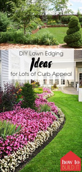 DIY Lawn Edging Ideas for lots of Curb Appeal | DIY Lawn Edging | Lawn Care Tips and Tricks | Yard | Curb Appeal | DIY Curb Appeal | Lawn Care Hacks