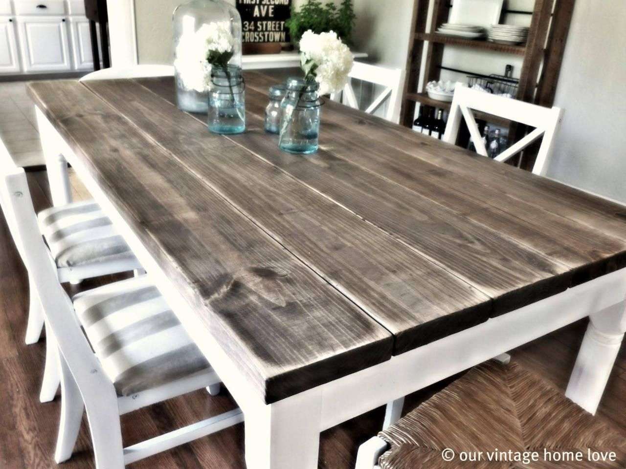 DIY Farmhouse Table: Step By Step, How To Build, Materials List-How To Build  It