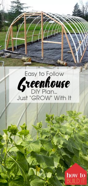 Easy to Follow DIY Greenhouse Plan... Just "GROW" With It | DIY Greenhouse | Greenhouse | Build a Greenhouse | Garden | Greenhouse Gardening