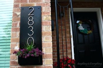 DIY Modern Address Plaques | Modern Address Plaques | DIY Address Plaques | Make Your Own Address Plaque | Curb Appeal | Home Decor