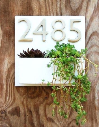 DIY Modern Address Plaques | Modern Address Plaques | DIY Address Plaques | Make Your Own Address Plaque | Curb Appeal | Home Decor