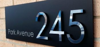 DIY Modern Address Plaques | Modern Address Plaques | DIY Address Plaques | Make Your Own Address Plaque | Curb Appeal | Home Decor