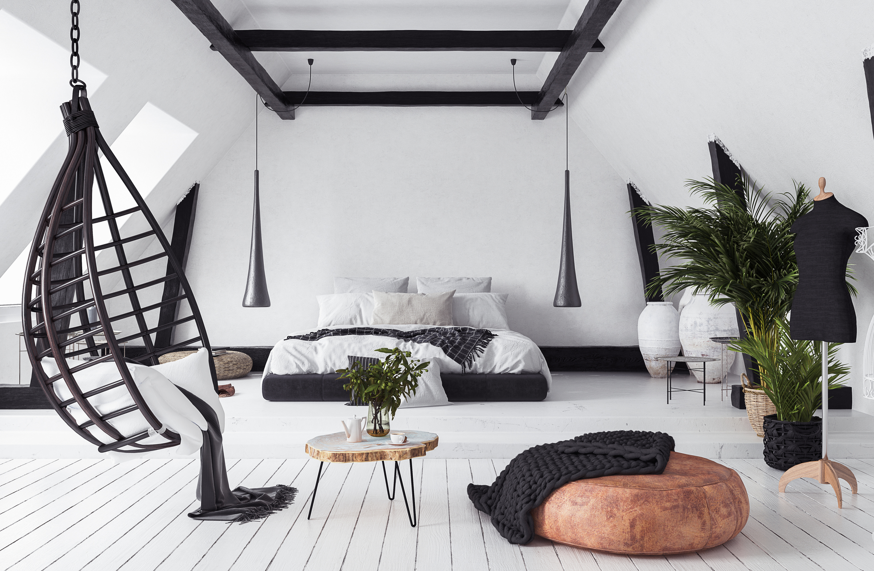 attic | attic space | home design | living space | home office | library | bedroom 