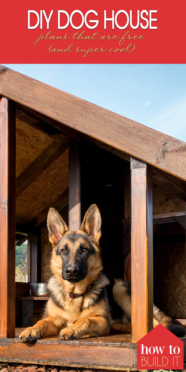 German shepherd dog house 2024 plans