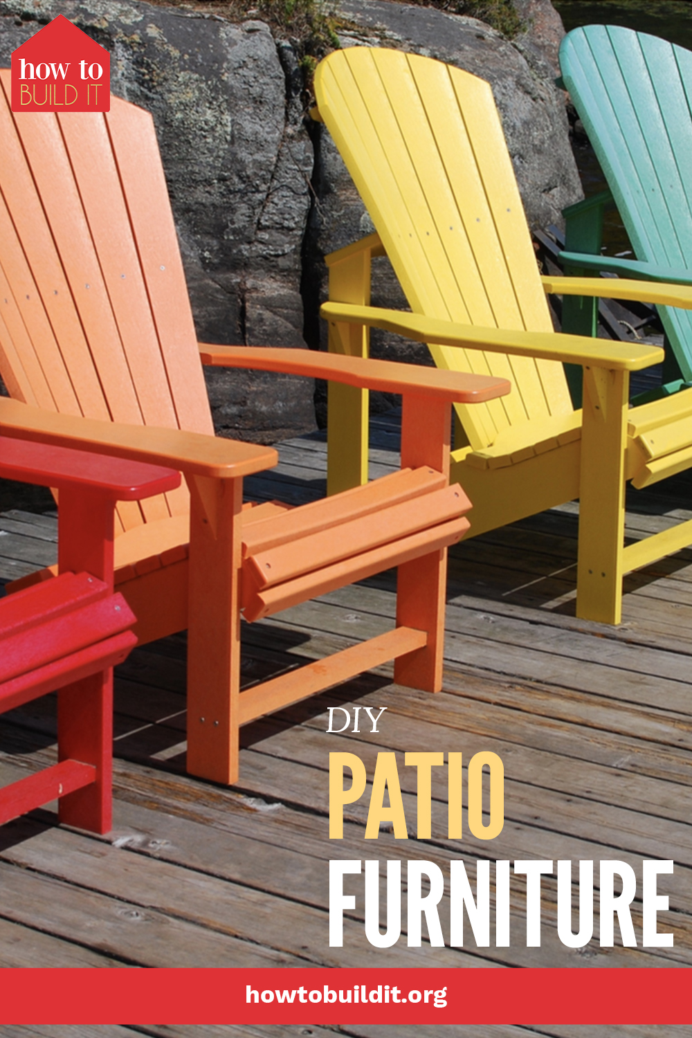 Though it might seem intimidating, just about anyone can make their own outdoor furniture. It's true, all of the tutorials on this list are easy enough for any level of DIYer. Which one will you try first? #patiofurniture #outdoor #howtobuilditblog