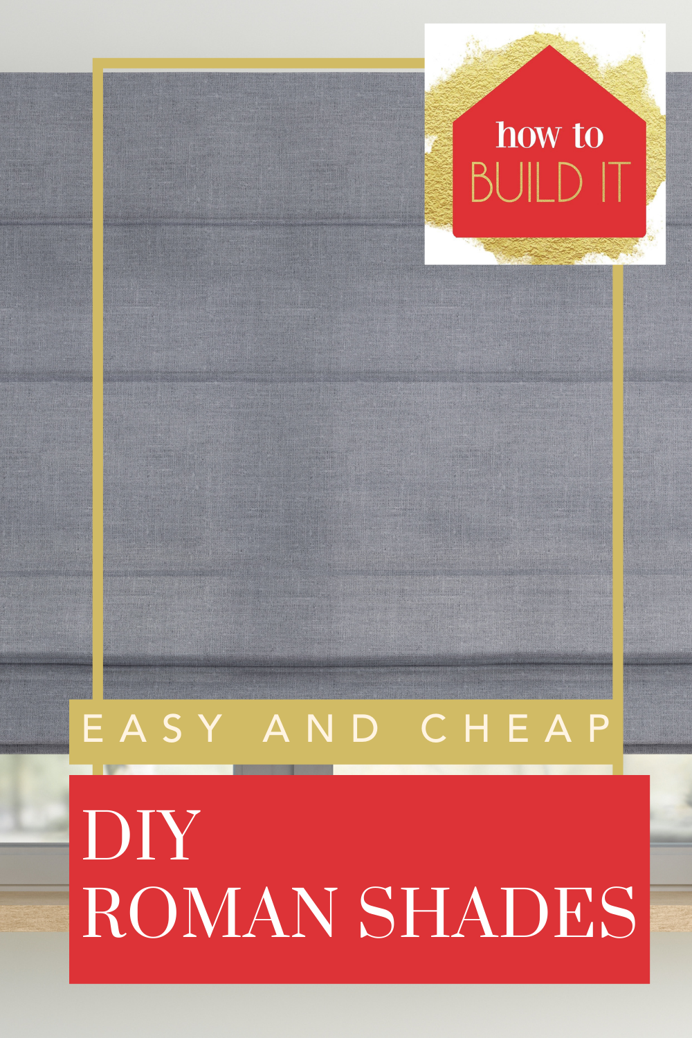 Howtobuildit.org is all about creating the perfect living space with your own hands. Find tons of amazing and easy DIY projects anyone can take on. Create the perfect window treatment for your home with these DIY roman shades.